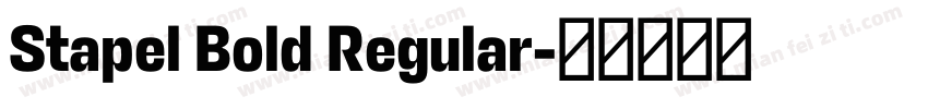 Stapel Bold Regular字体转换